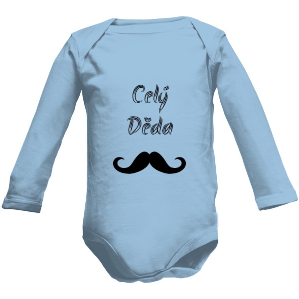 Dětské body Long s potiskem Celý děda 